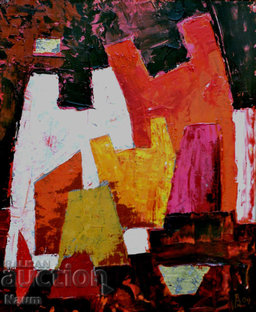 Variation 9 Vlado Rumenov 2000. 35 / 50 cm. o/c. pl