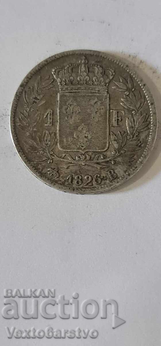 Coin - FRANCE - 1 franc 1826 - BZC Coin - FRANCE - 1 franc 1826 - BZC