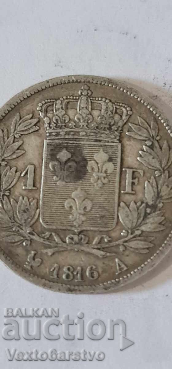 Auction Coin - FRANCE - 1 franc 1816 - BZC Auction Coin - FRANCE - 1 franc 1816 - BZC