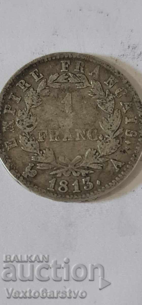 Νόμισμα-ΓΑΛΛΙΑ-1 φράγκο 1813---ΒΖΤ - 5 Νόμισμα-ΓΑΛΛΙΑ-1 φράγκο 1813---ΒΖΤ - 5