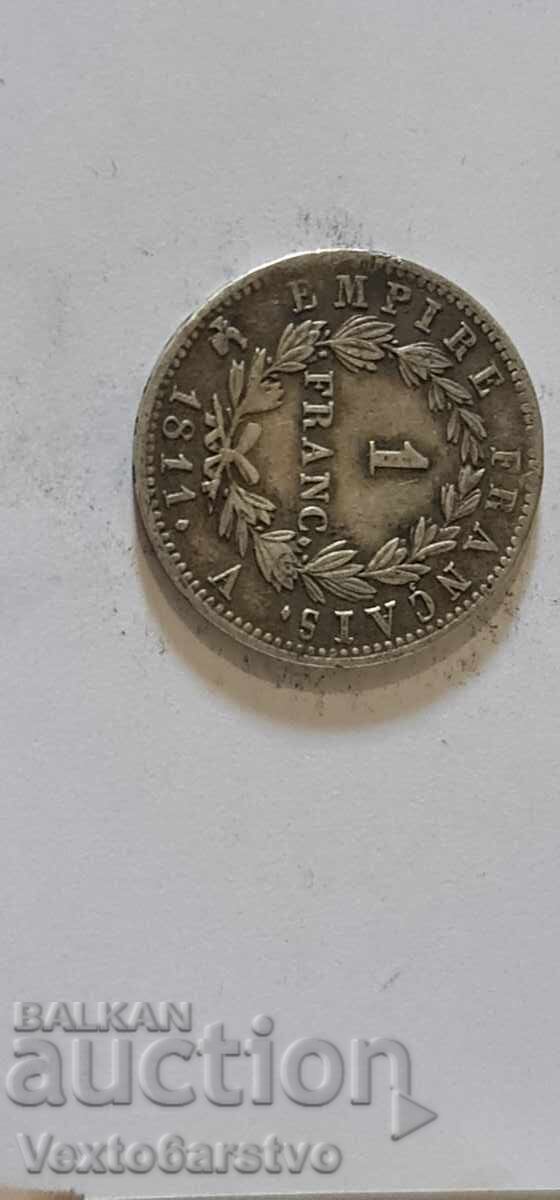 Νόμισμα-ΓΑΛΛΙΑ-1 φράγκο 1811---ΒΖΤ - 5 Νόμισμα-ΓΑΛΛΙΑ-1 φράγκο 1811---ΒΖΤ - 5