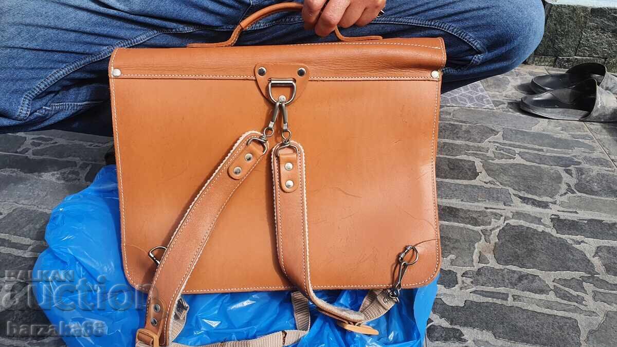 Δημοπρασία Παλιά δερμάτινη τσάντα Άριστη κατάσταση