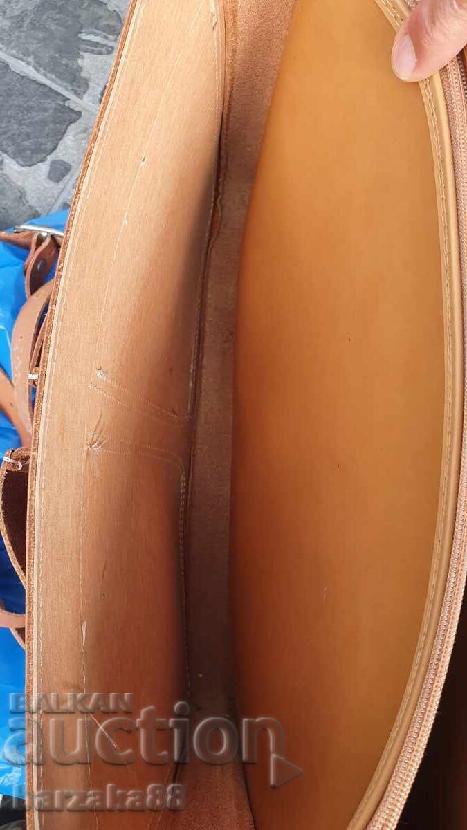 Παλιά δερμάτινη τσάντα Άριστη κατάσταση - 5