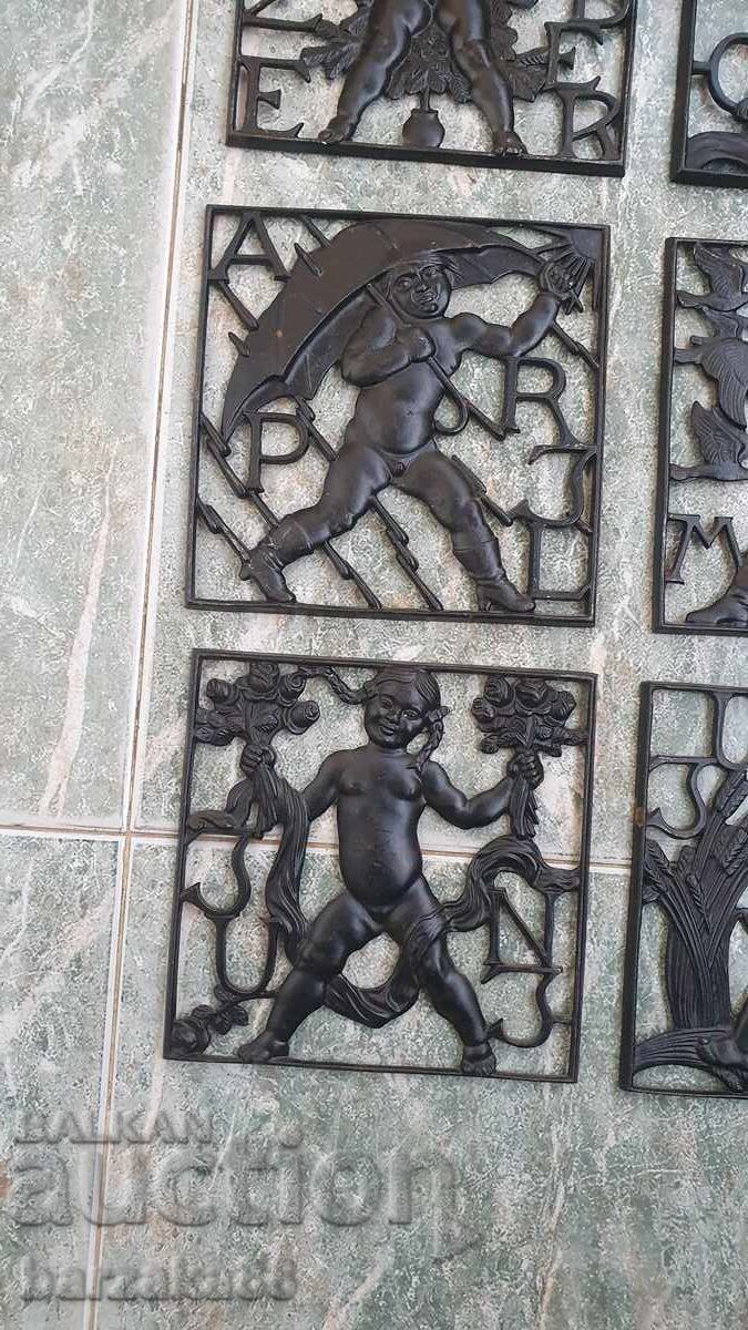 10 τμχ. Χυτοσιδηρά πάνελ Πάνελ - 6 10 τμχ. Χυτοσιδηρά πάνελ Πάνελ - 6