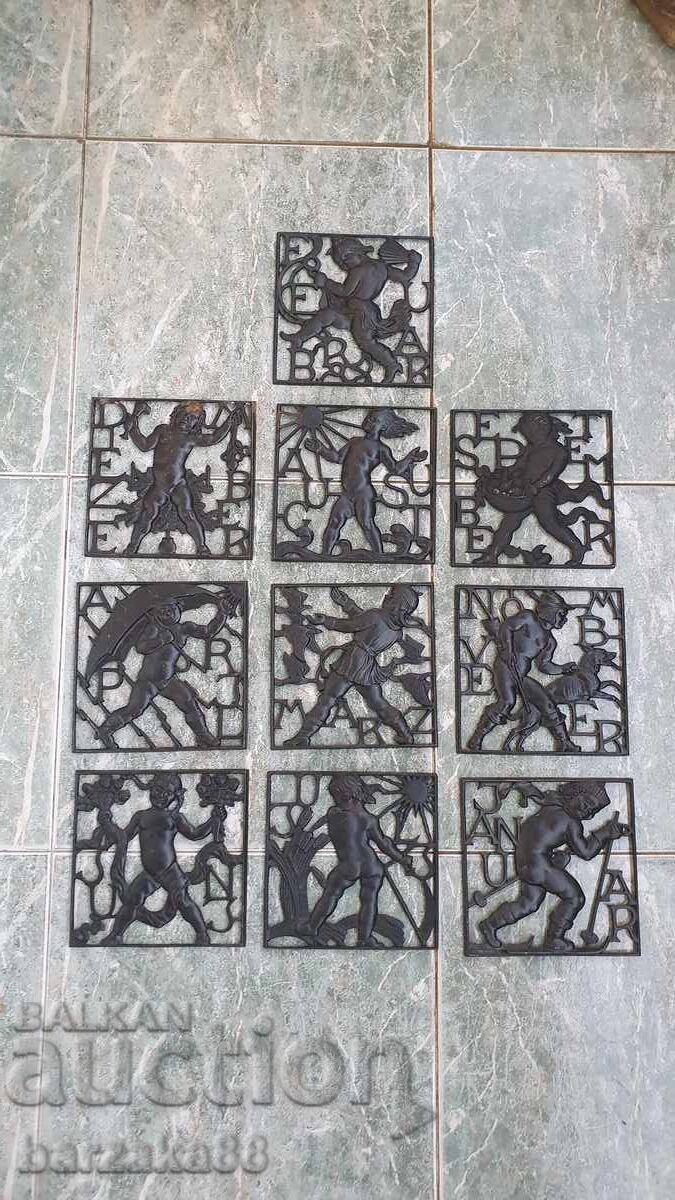 10 τμχ. Χυτοσιδηρά πάνελ Πάνελ 10 τμχ. Χυτοσιδηρά πάνελ Πάνελ