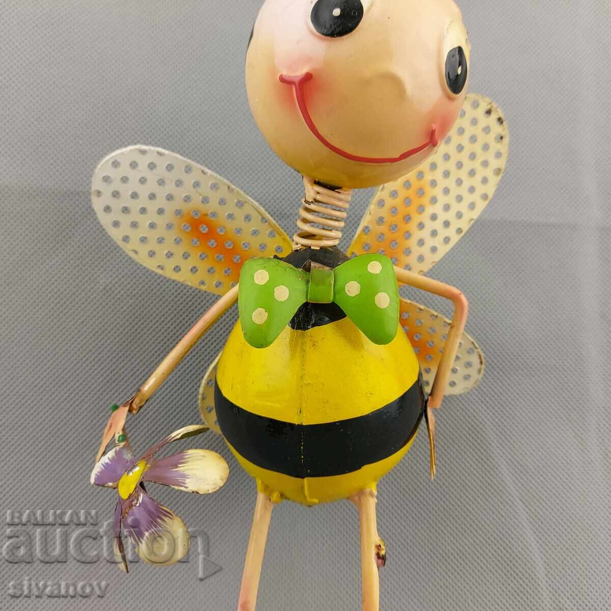 Παλιά μεταλλική φιγούρα μέλισσας, διακόσμηση #3155 με τιμή 14.99 BGN | € 7.66