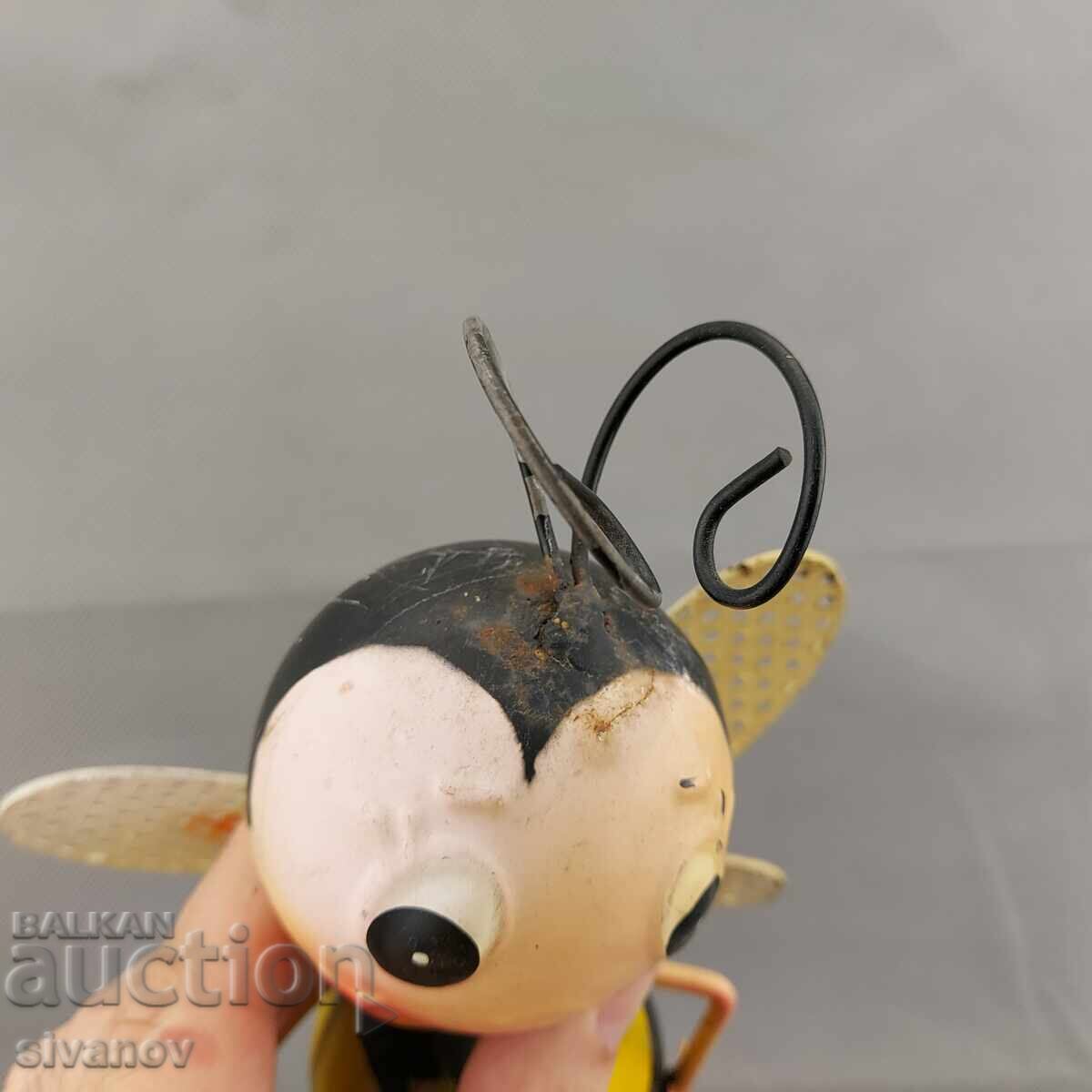 Παλιά μεταλλική φιγούρα μέλισσας, διακόσμηση #3155 - 5