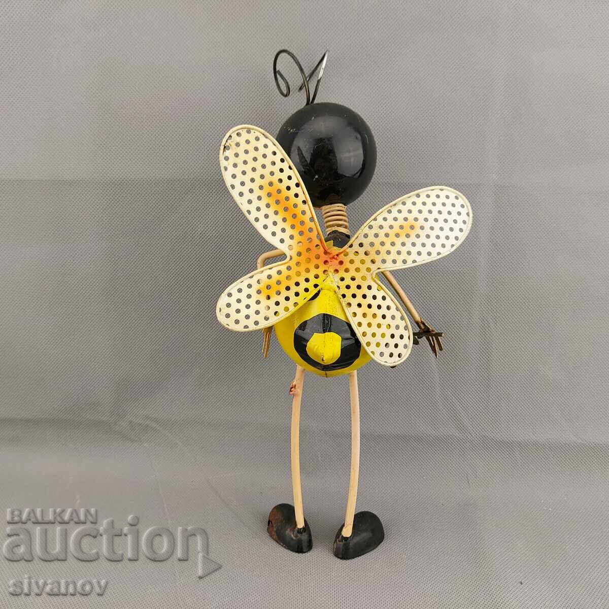 Παλιά μεταλλική φιγούρα μέλισσας, διακόσμηση #3155 - 6