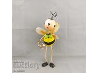 Παλιά μεταλλική φιγούρα μέλισσας, διακόσμηση #3155