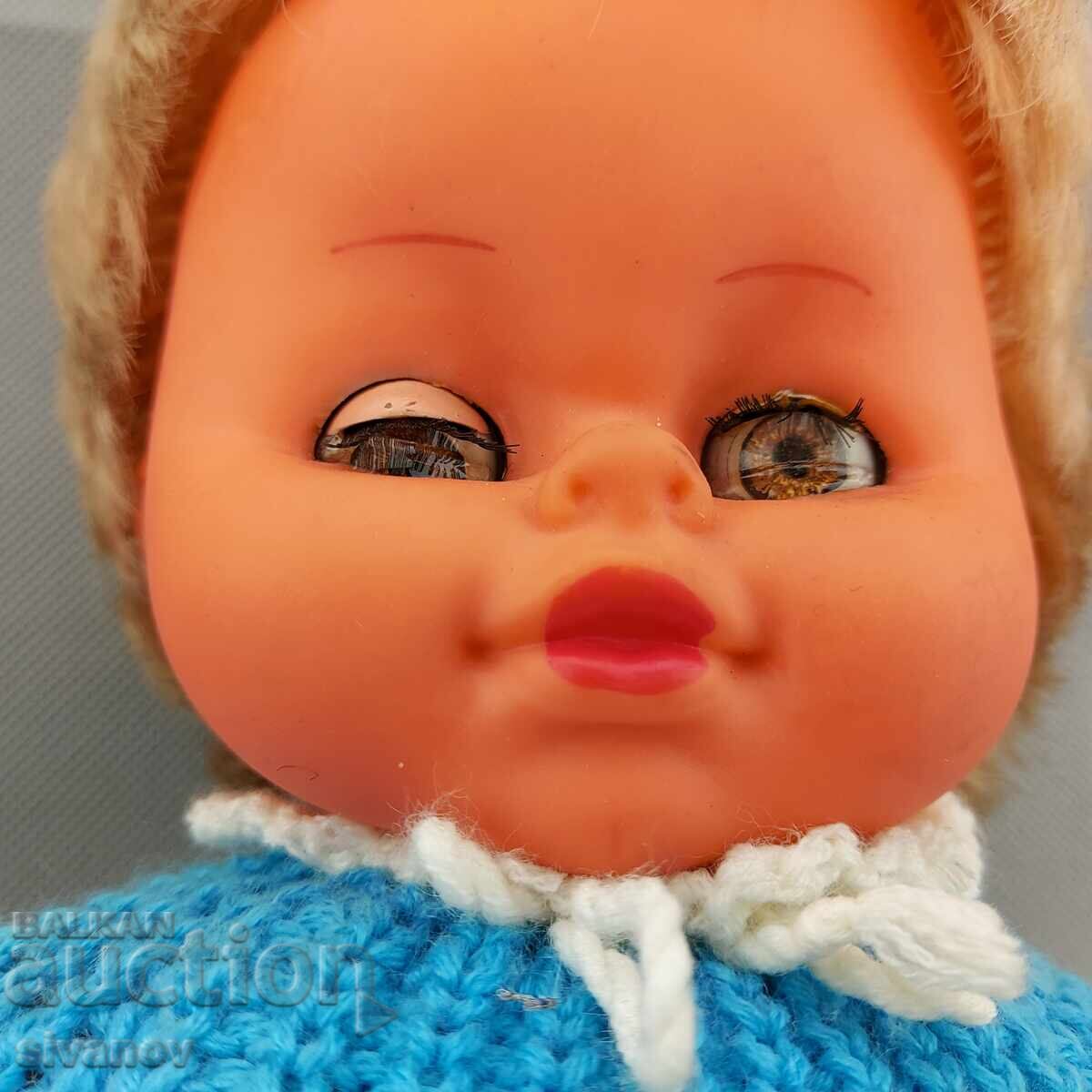 Old Soviet Rubber Plastic Blonde Doll 40cm #3158 with price 24.99 BGN | € 12.78
