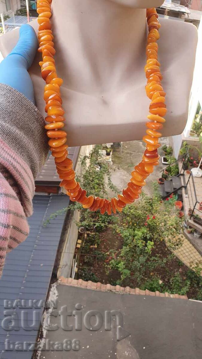 Auction Large amber necklace 75 grams Auction Large amber necklace 75 grams