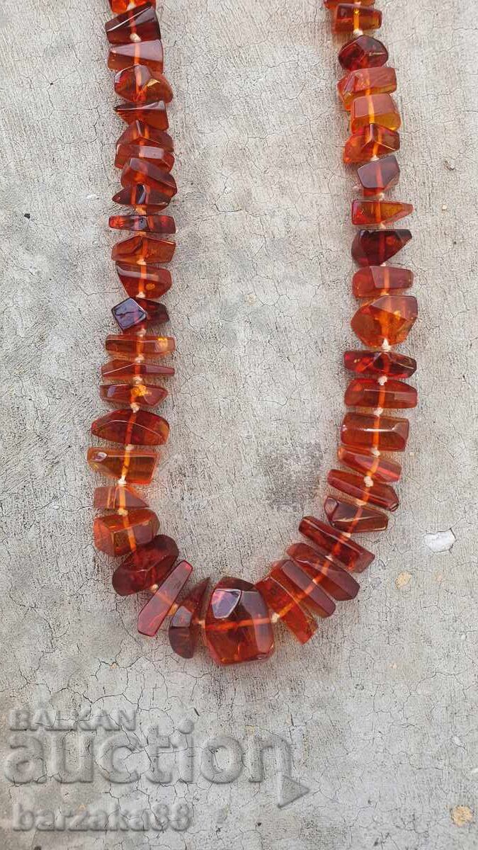 Large amber necklace 60 grams with price 60.00 BGN | € 30.68