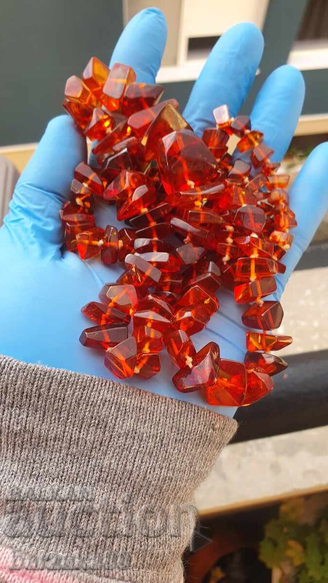 Large amber necklace 60 grams - 5