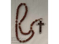 Vechi, din lemn, mică, mătanie de rugăciune