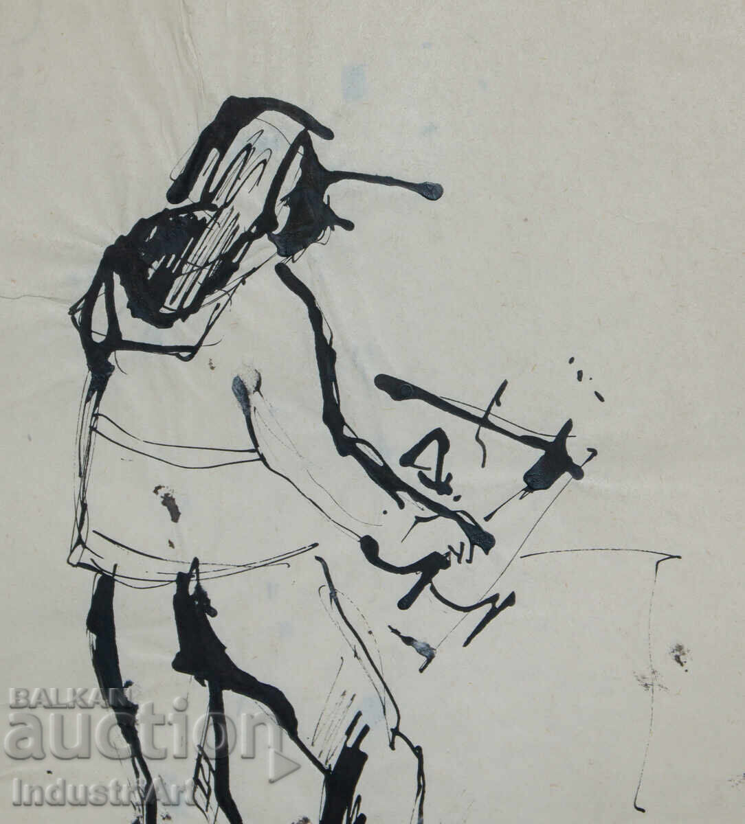 Παράδοση Ενδιαφέρουσα εικόνα μελάνι πορτρέτο