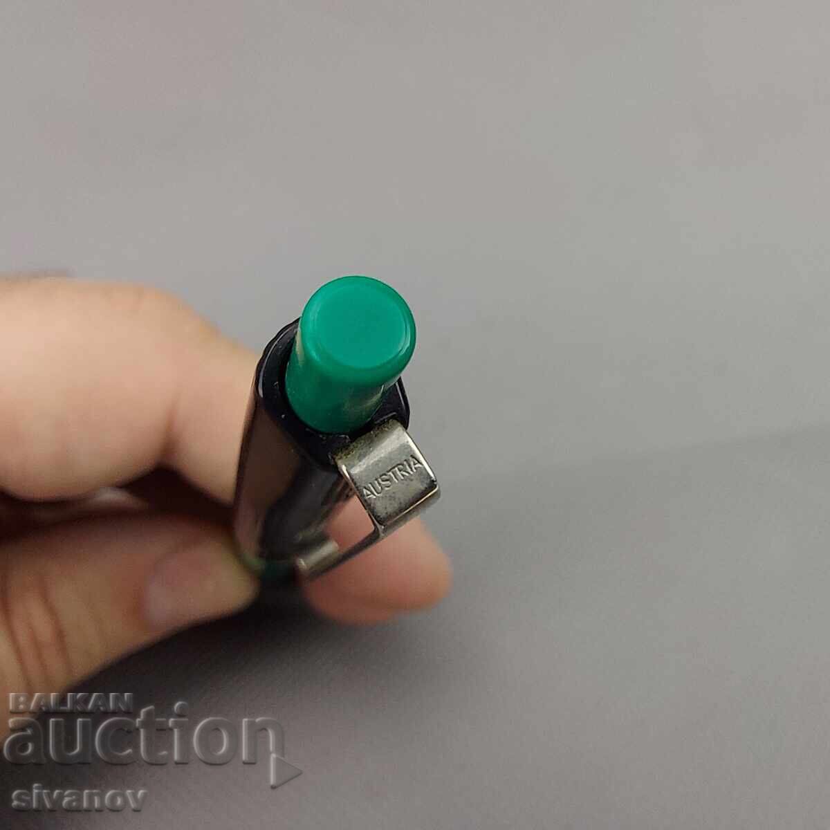 Old RENOX Austria fountain pen green and black plastic #3257 - 5