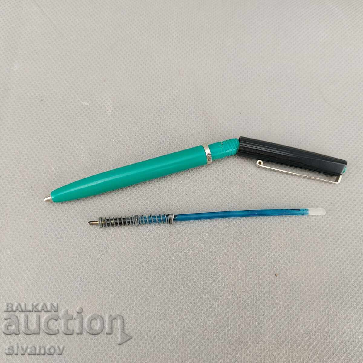 Old RENOX Austria fountain pen green and black plastic #3257 - 7