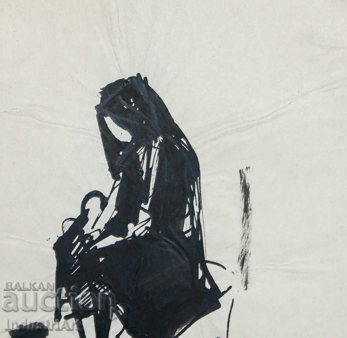 Delivery of Interesting ink painting, female figure Delivery of Interesting ink painting, female figure