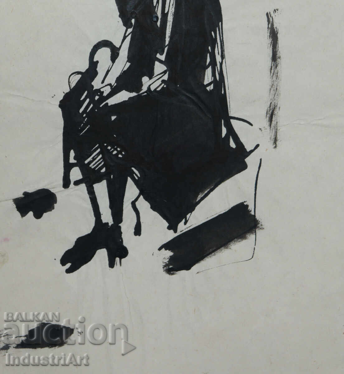 Interesting ink painting, female figure - 5 Interesting ink painting, female figure - 5