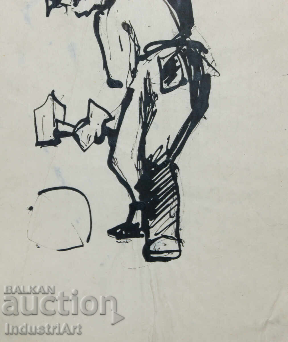 Interesting ink painting by a blacksmith - 5