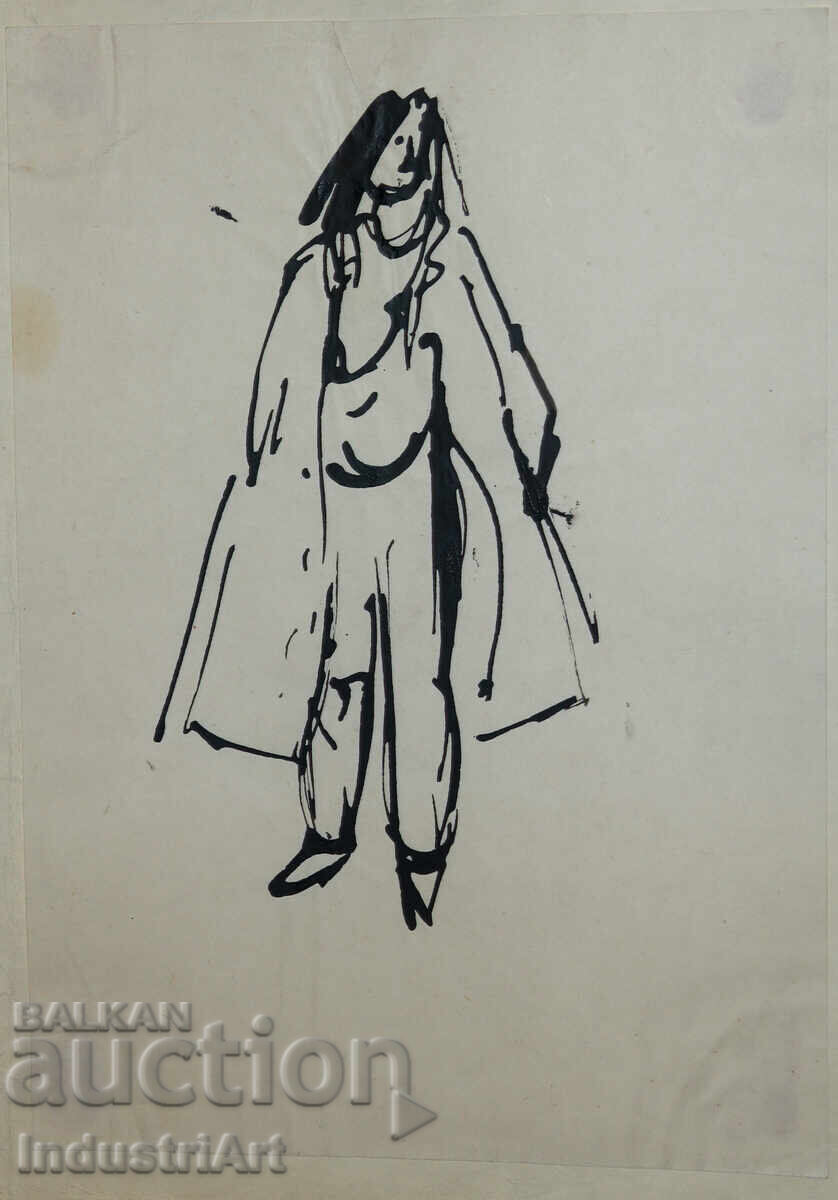 Interesting Ink Portrait Painting Interesting Ink Portrait Painting