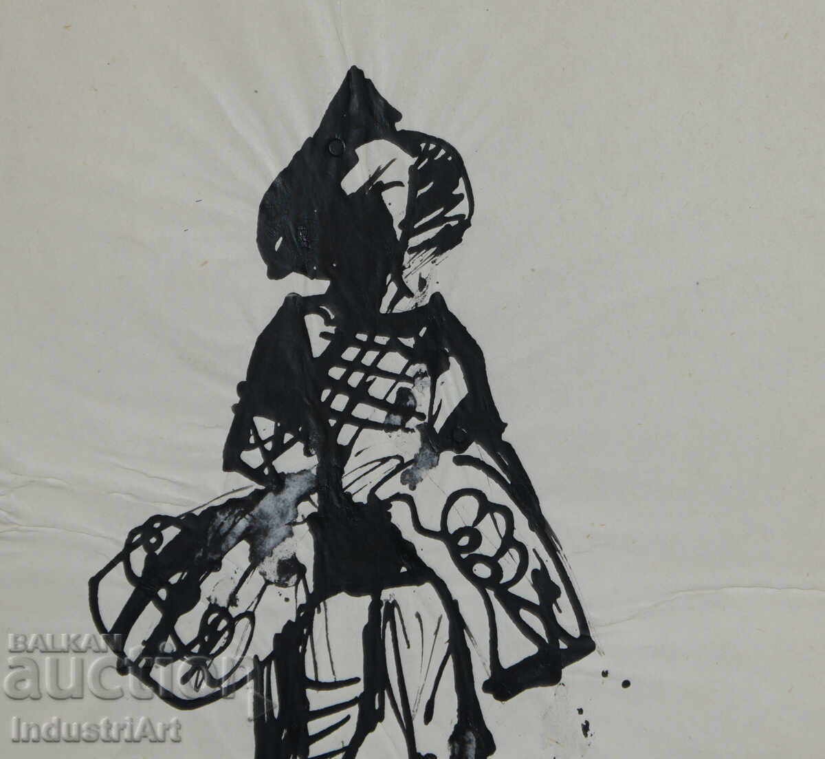 Delivery of Interesting Ink Portrait Painting Delivery of Interesting Ink Portrait Painting