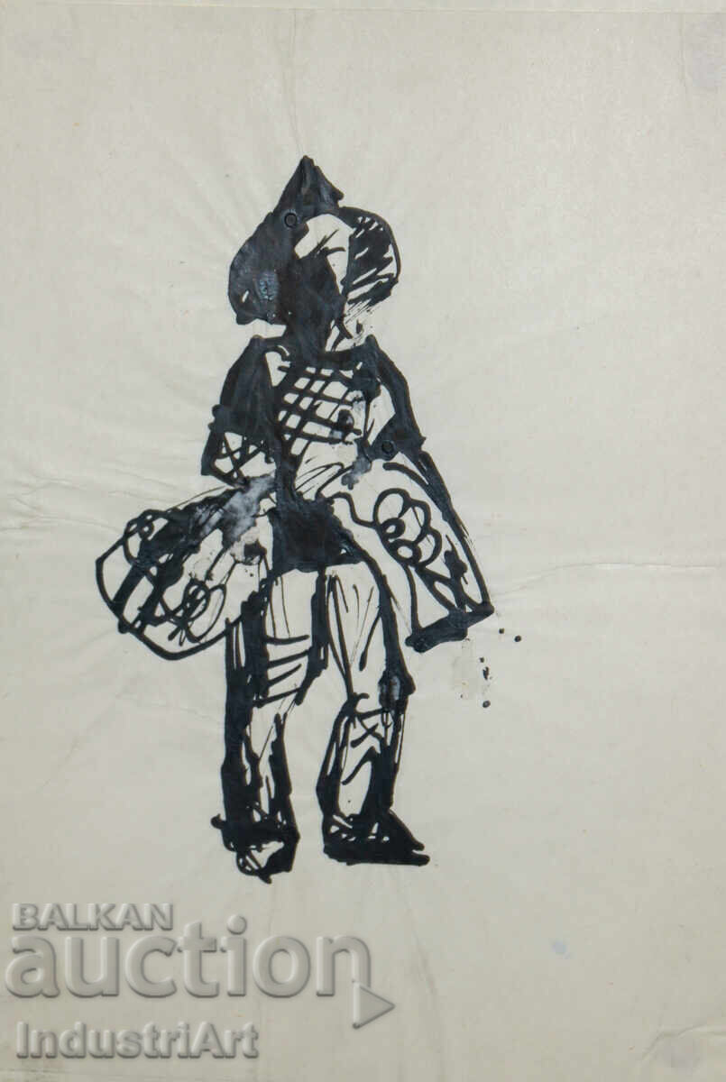 Interesting Ink Portrait Painting Interesting Ink Portrait Painting