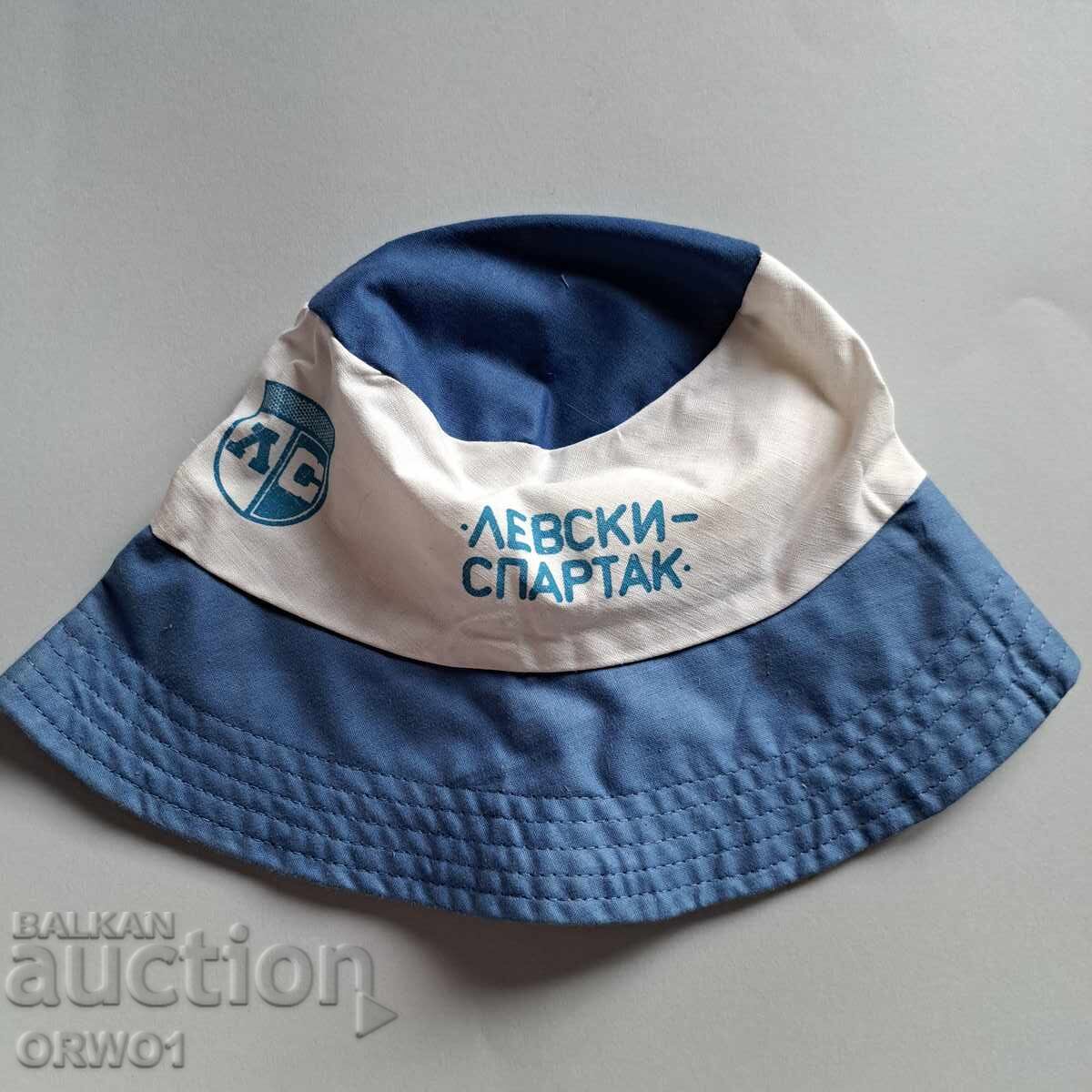Левски - Спартак 80те г. шапка тип "идиотка" нова