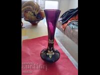 Antique Bohemian Vase, Czech Republic 24cm