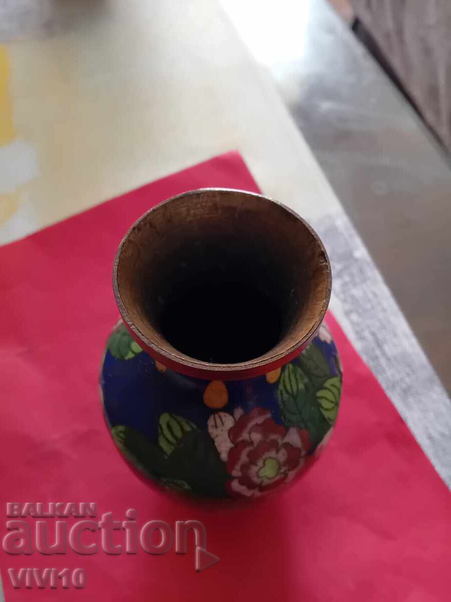 Δημοπρασία Αρχαίο βάζο, μπρούντζος, σμάλτο, κλοζονέ