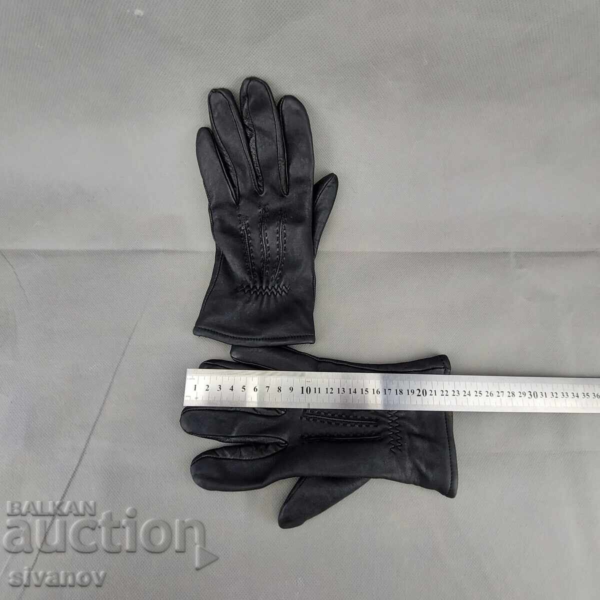 Παλιά μαύρα δερμάτινα γάντια Jeronimo Μέγεθος S #3277 - 7