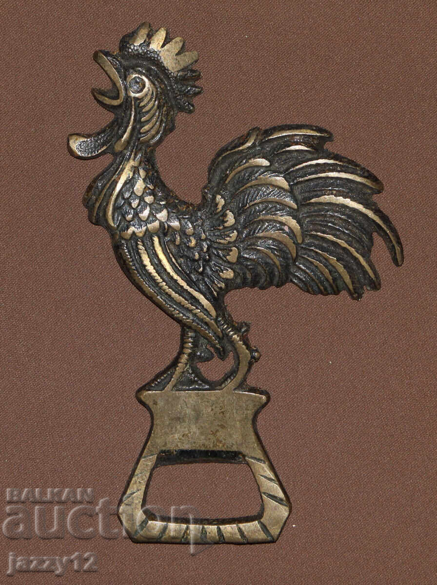 Δημοπρασία Ενδιαφέρον ορειχάλκινο διακοσμητικό απορροφητήρας κόκορας