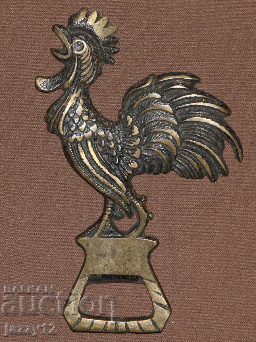 Ενδιαφέρον ορειχάλκινο διακοσμητικό απορροφητήρας κόκορας