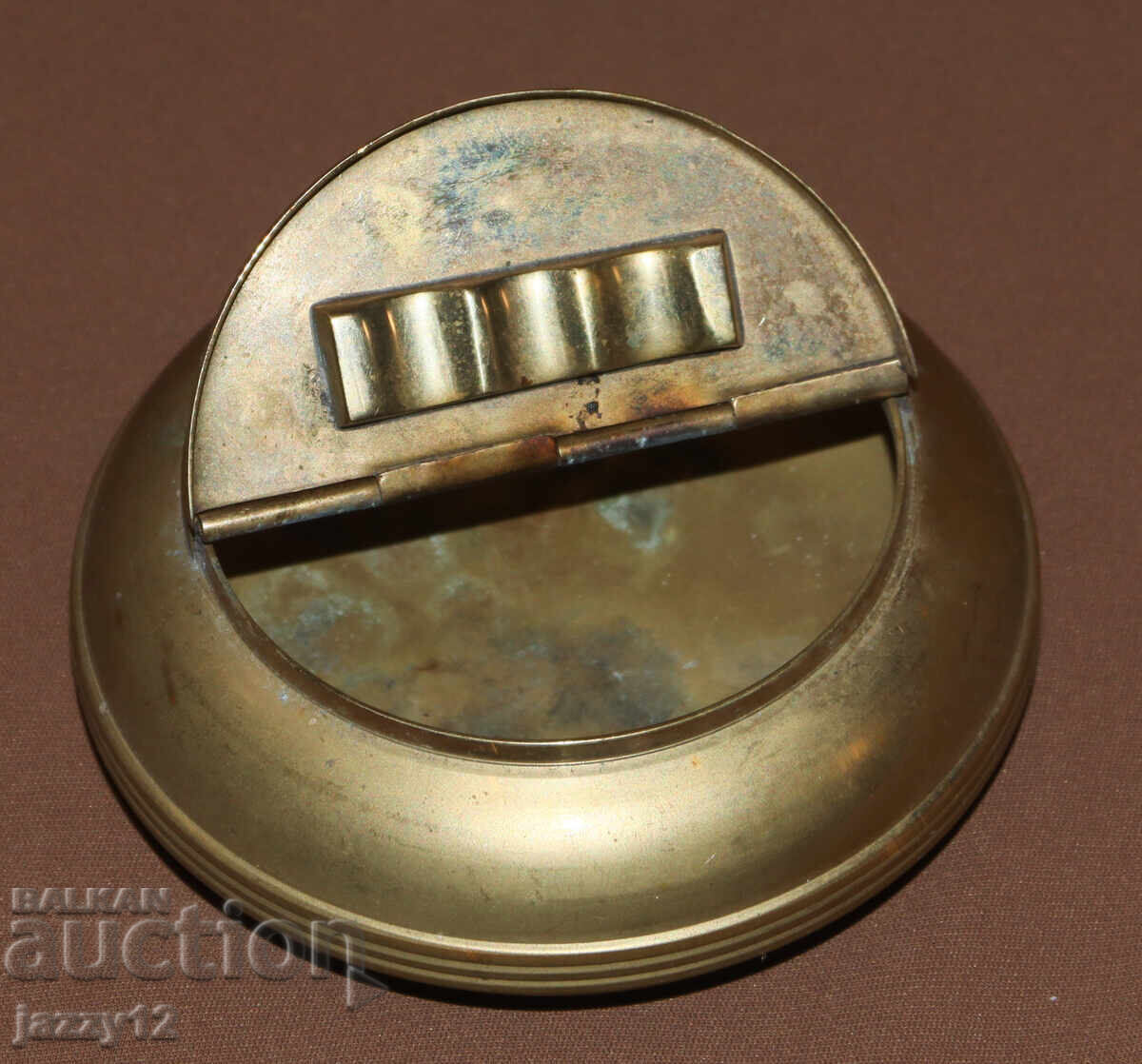 Auction  Solid Decorative Brass Ashtray