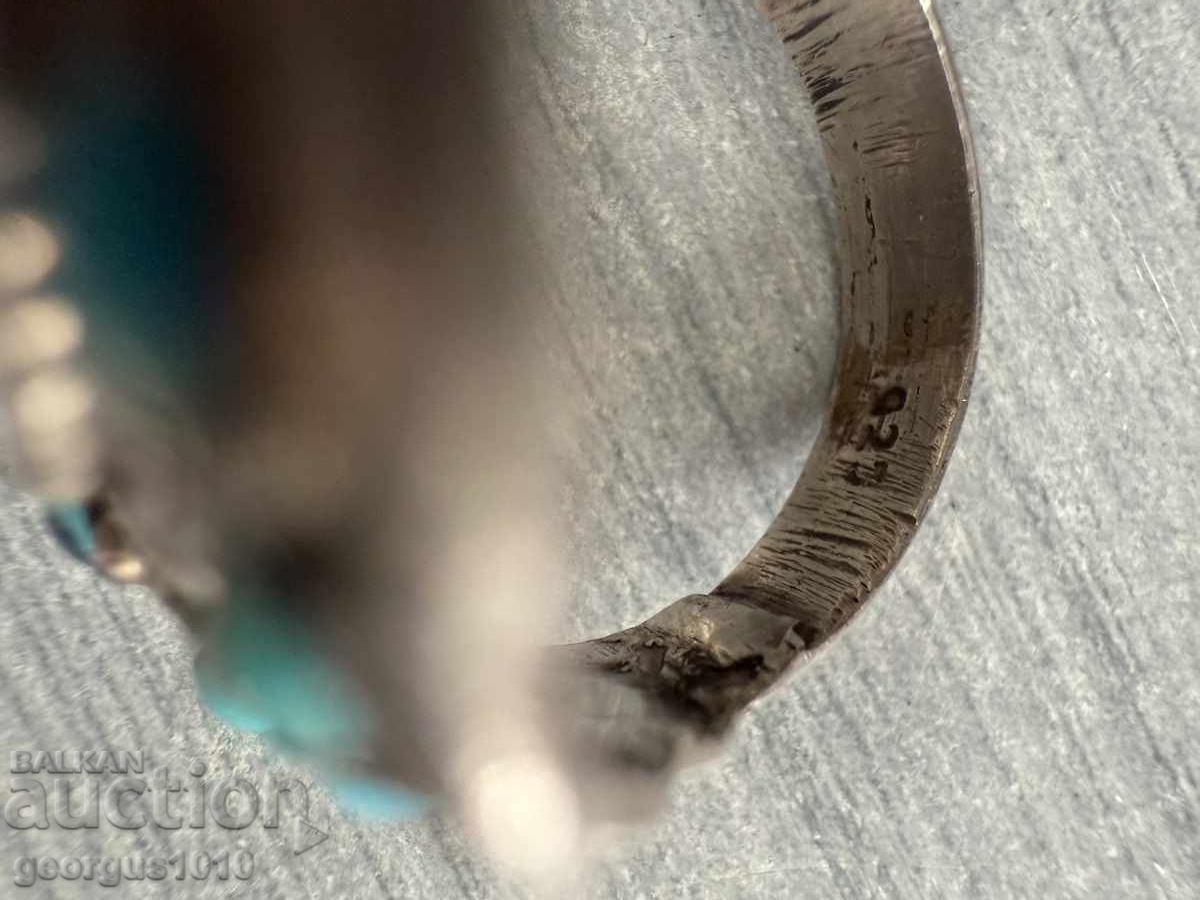 Delivery of Silver ring with turquoise №7537