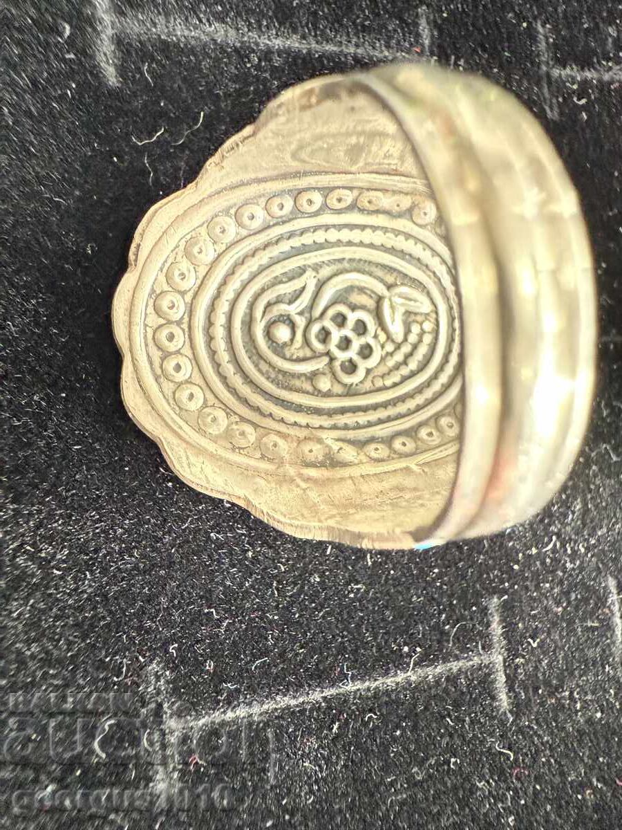 Silver ring with turquoise №7537 - 5