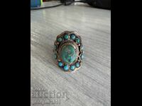 Inel de argint cu turcoaz №7537