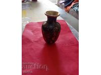 Старинна вазичка емаил ,клазоне 10см