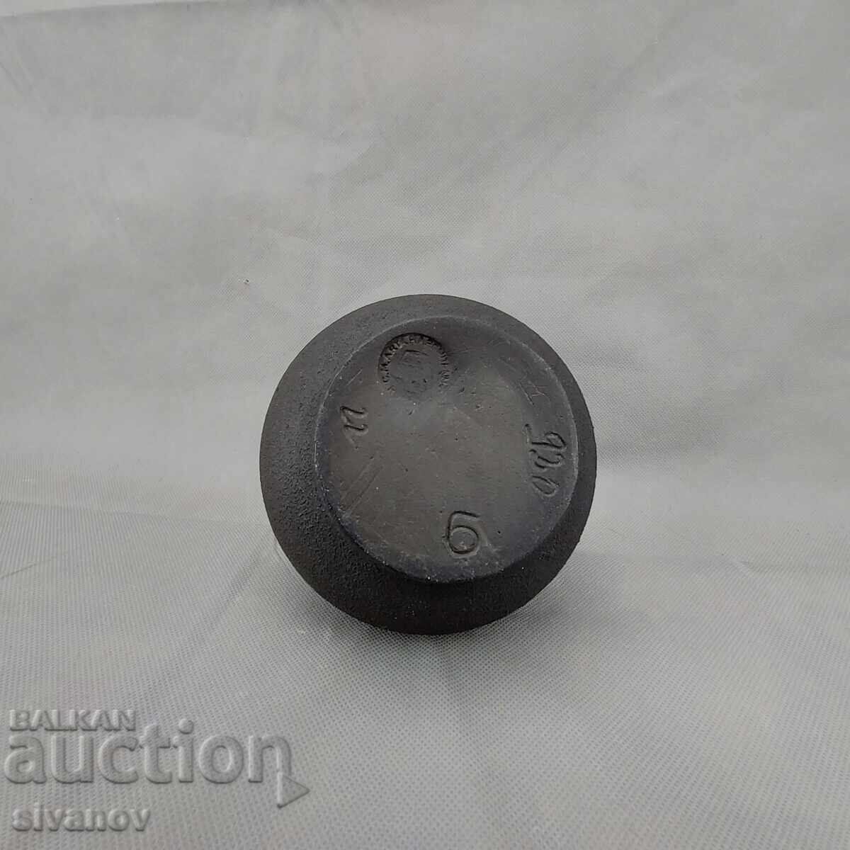 Аукцион Стара румънска керамична ваза от черна глина #3281 Аукцион Стара румънска керамична ваза от черна глина #3281