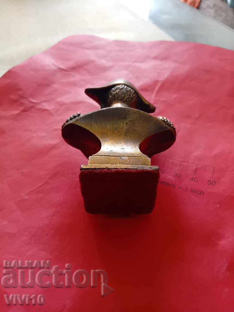 Delivery of Antique figure, metal, Napoleon