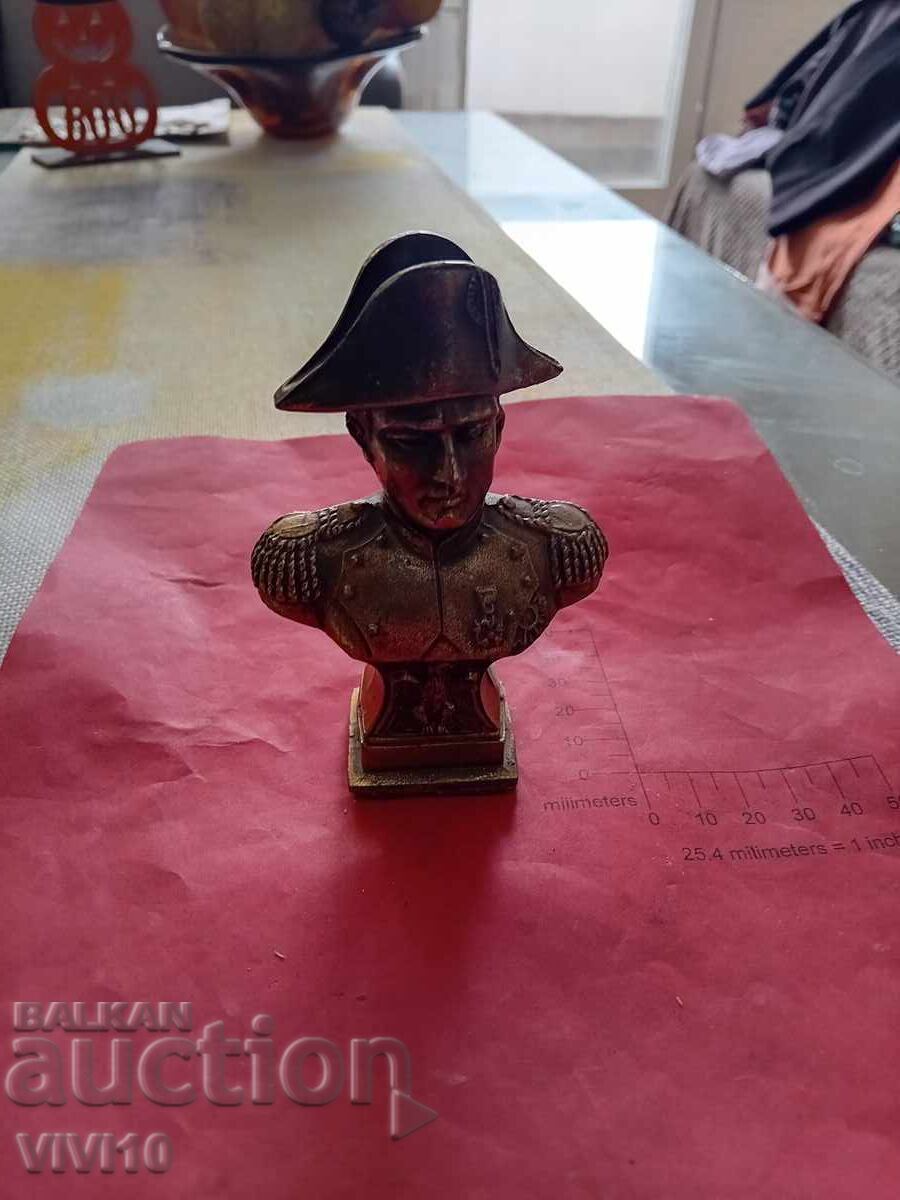 Antique figure, metal, Napoleon