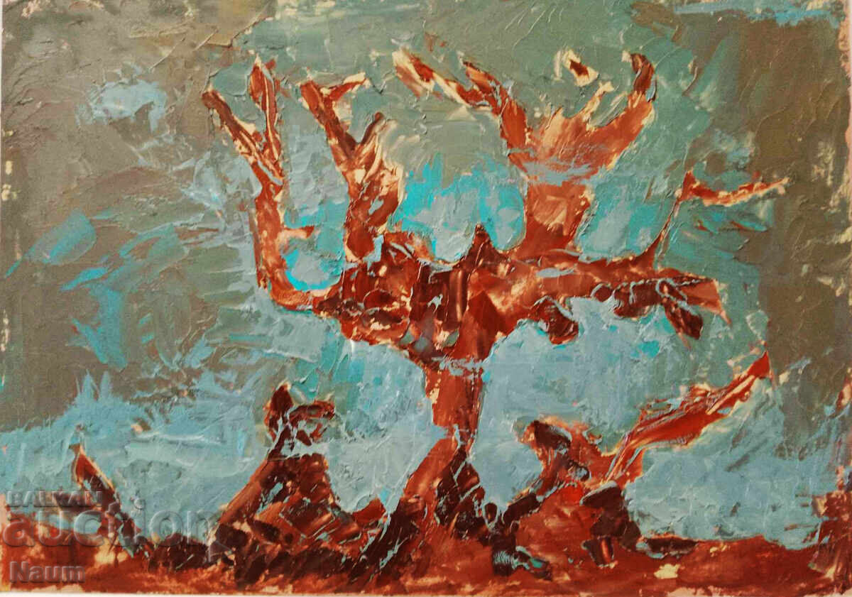 The Tree 1, Vlado Rumenov, 2017, 50/70 cm, oil on canvas The Tree 1, Vlado Rumenov, 2017, 50/70 cm, oil on canvas