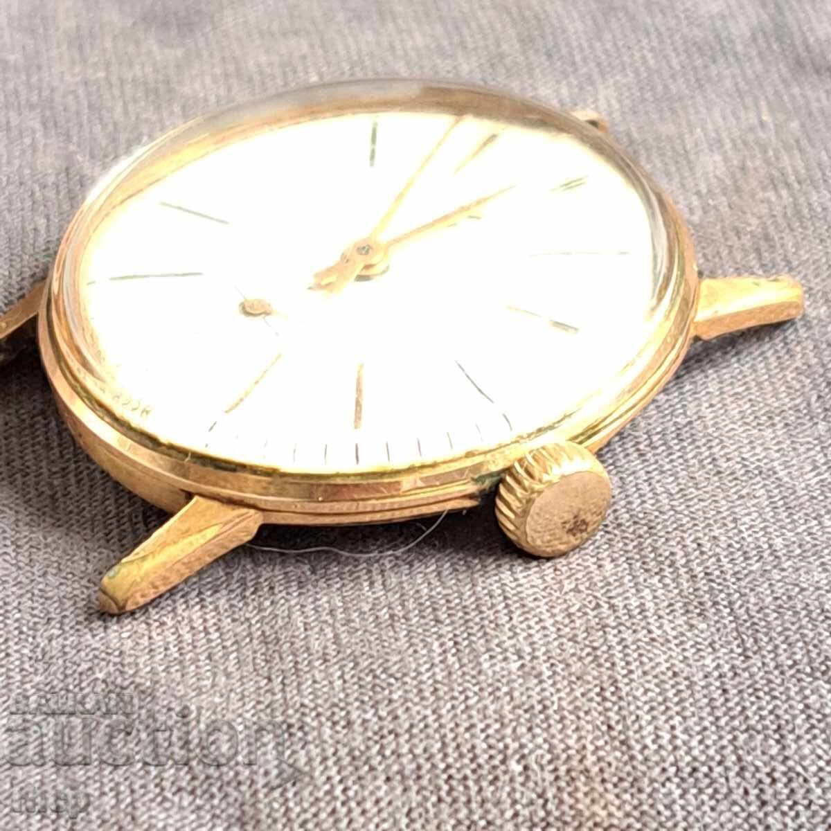 ROCKET AU< Soviet wristwatch working gold-plated with price 105.99 BGN | € 54.19
