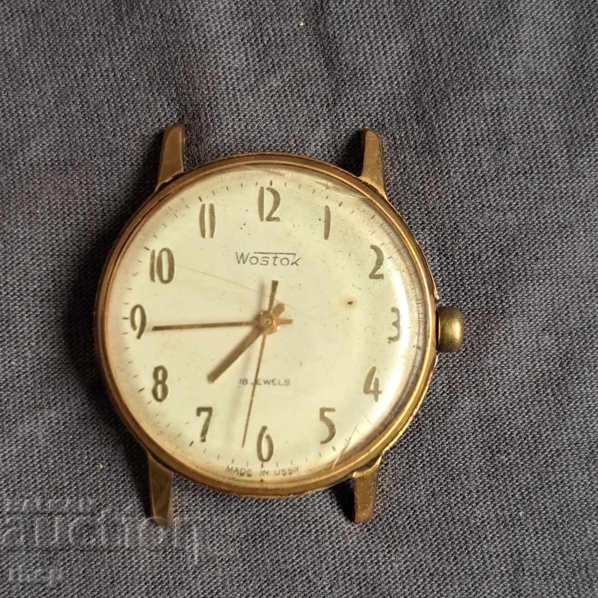 Vostok AU10+ Soviet Hand Watch Working Gold Plated Vostok AU10+ Soviet Hand Watch Working Gold Plated