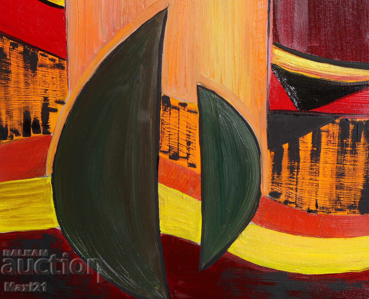 Σύγχρονος ελαιογραφία αφηρημένη σύνθεση - 6