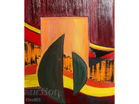 Contemporary Oil Painting Abstract Composition