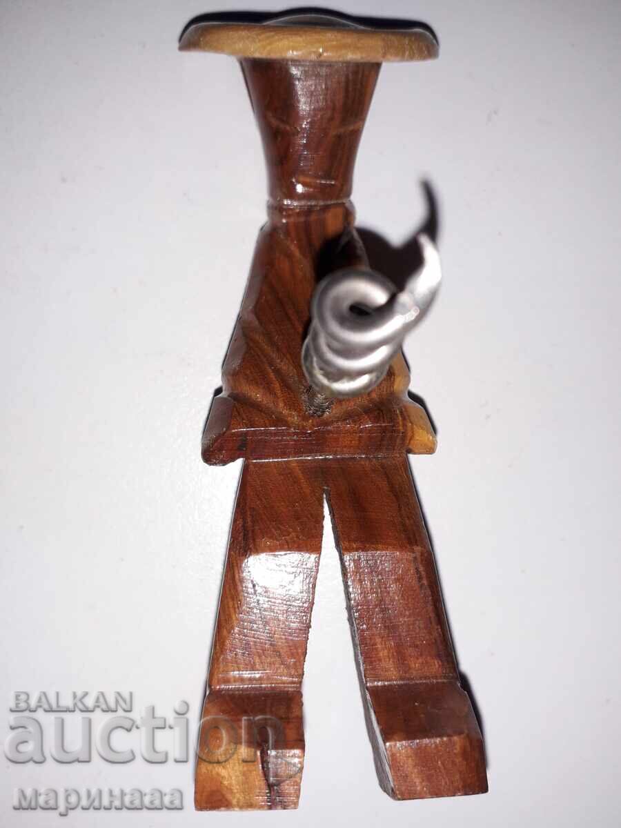 Auction  CORKSCREW. WOODCARVING