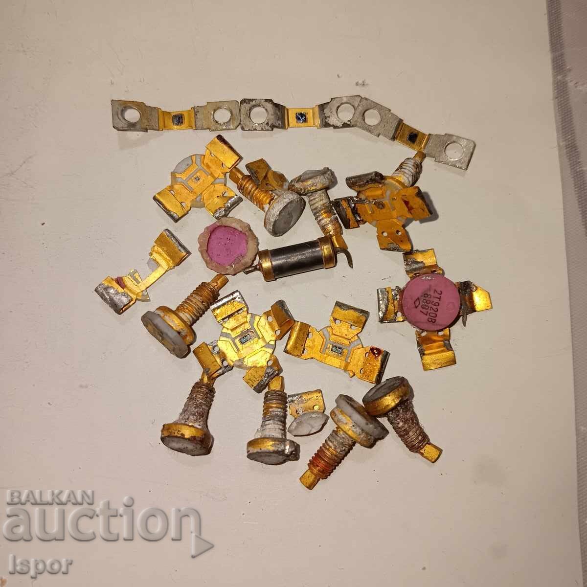 Gold-plated transistors