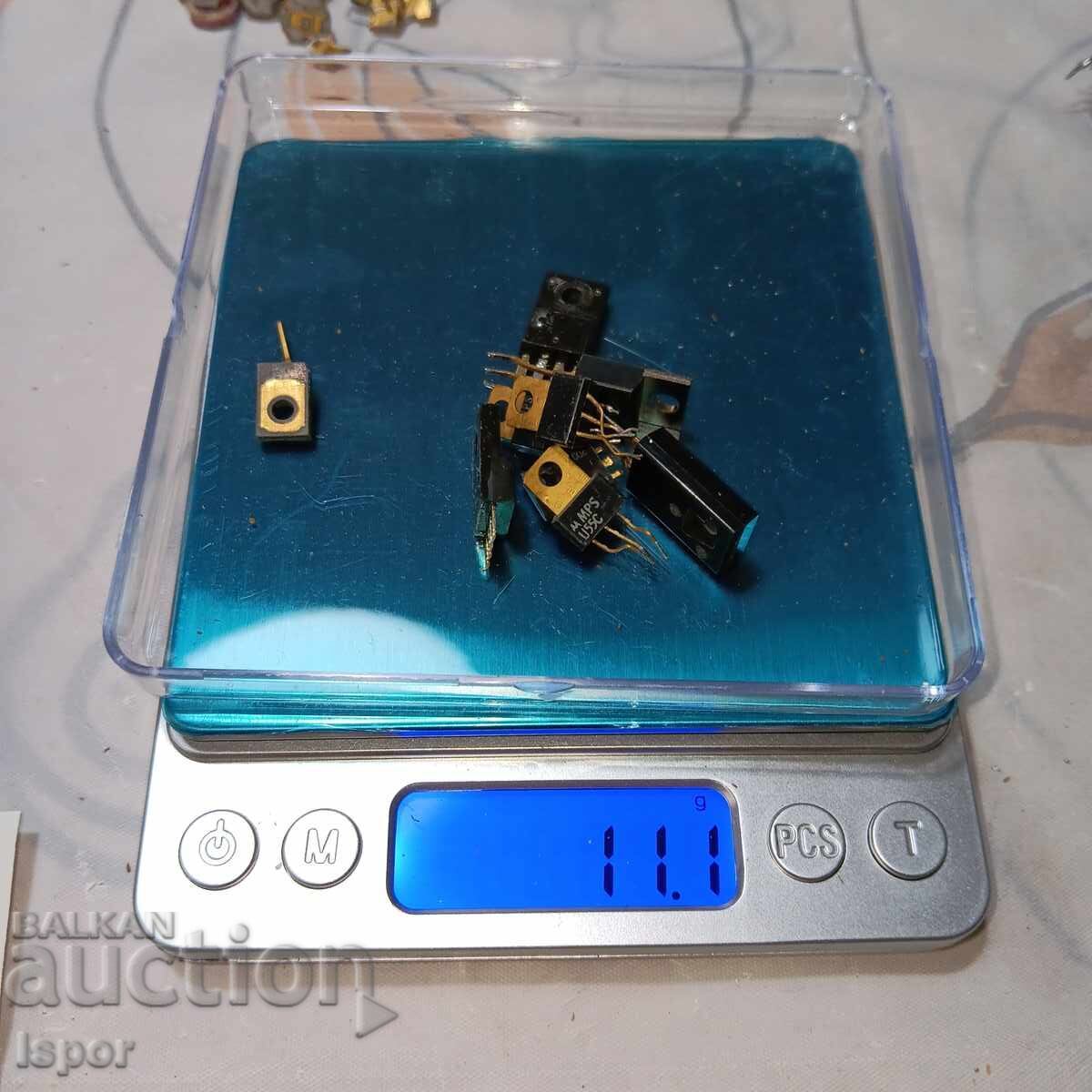 Tranzistori placati cu aur cu preț 10.00 BGN | € 5.11 Tranzistori placati cu aur cu preț 10.00 BGN | € 5.11