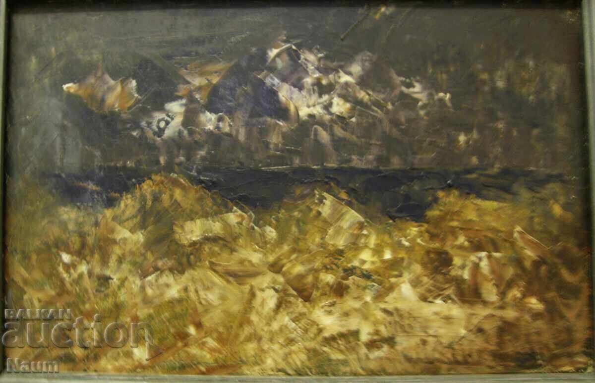 The Sea 4, Vlado Rumenov, 2015, 30/70 cm, oil on canvas